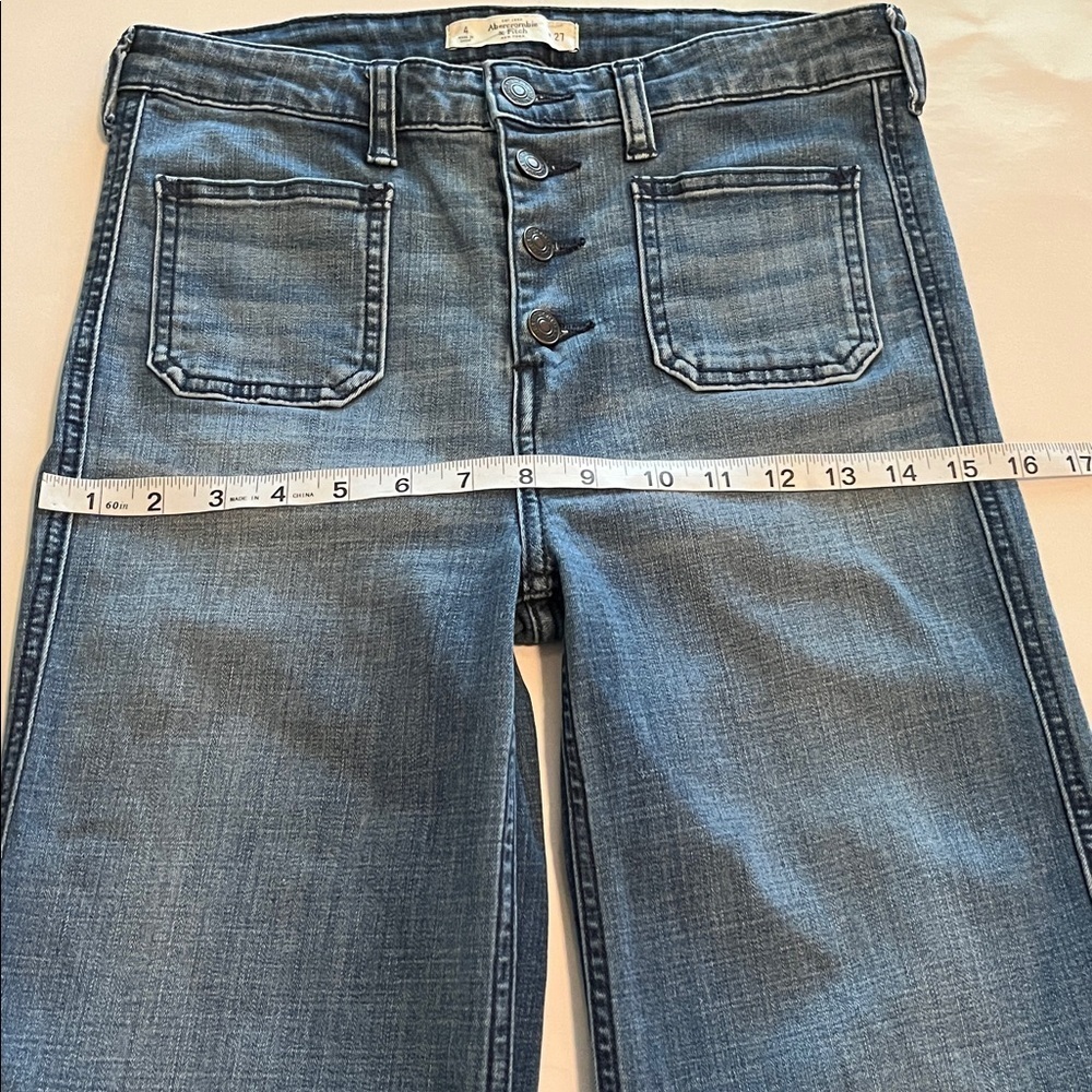 Abercrombie & Fitch Flare Leg High Rise Size 27 - Picture 5 of 16
